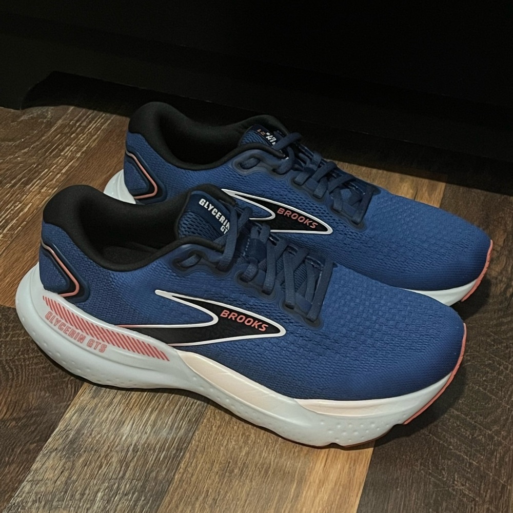 EUC 9 WIDE* Women’s Brooks Glycerin 21 GTS Blue/White - Picture 4 of 11